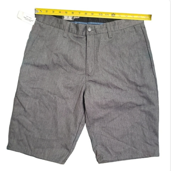 Volcom Shorts Mens 32 Gray Chino Preppy Casual Men's - Picture 4 of 12